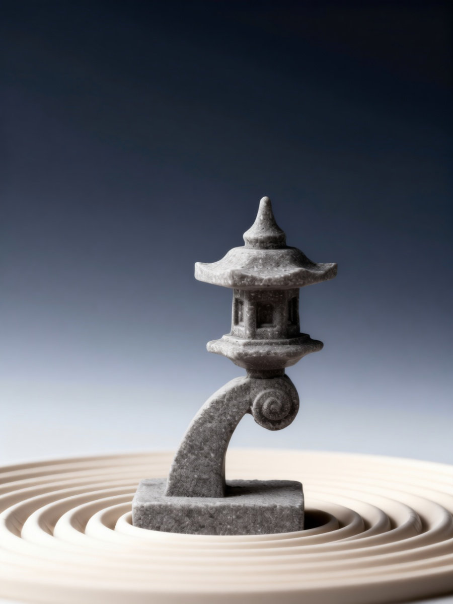 Bonsai Garden Miniature - Elegant Miniature Pagoda Resin Ornament for