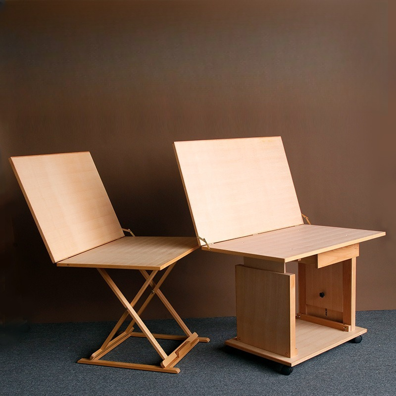 Display Stand Wood - Beech Wood Still Life Table Foldable