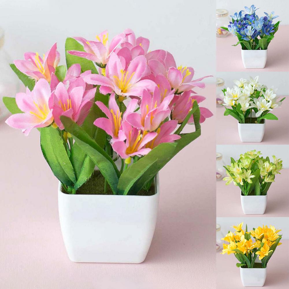 15cm Artificial Lily Flower Pl - đánh giá và giá Bonsai Garden And Cafe