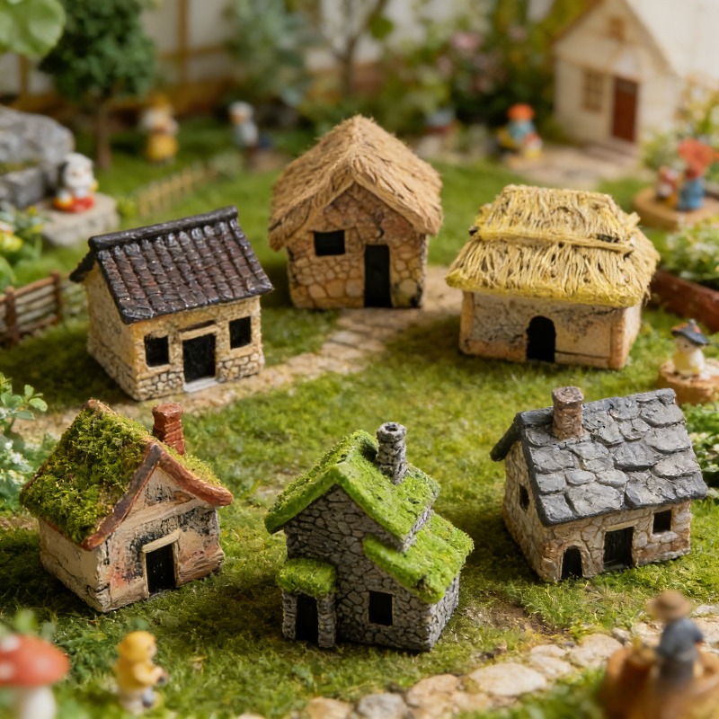 5pcs Resin Miniature Hand-Made - đánh giá và giá Bonsai Garden Miniature