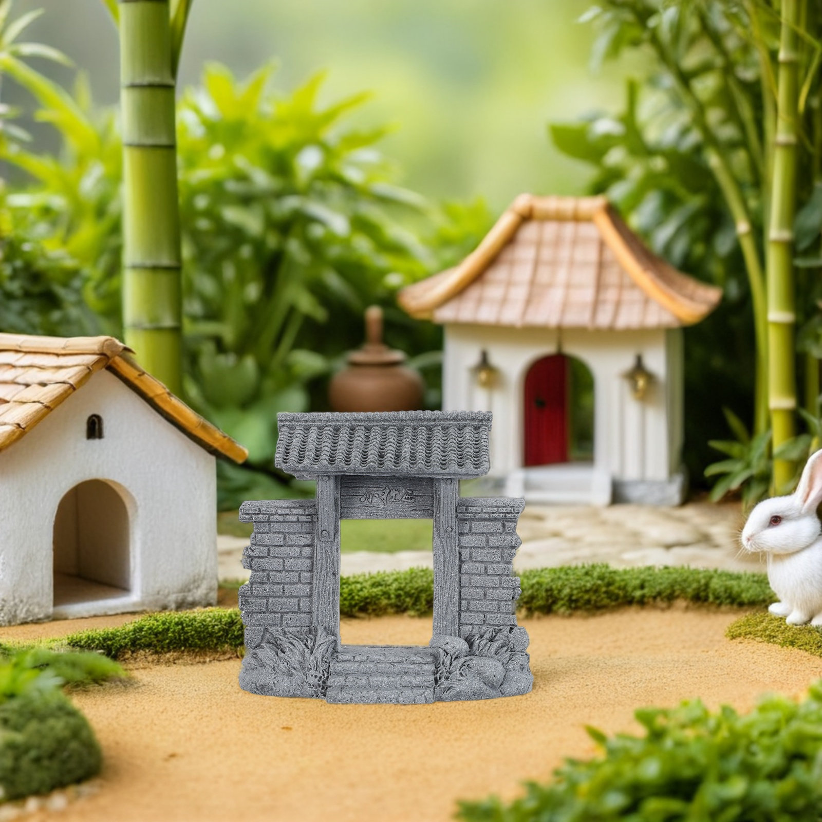 Miniature Chinese Gate Fairy G - đánh giá và giá Bonsai Garden Entrance