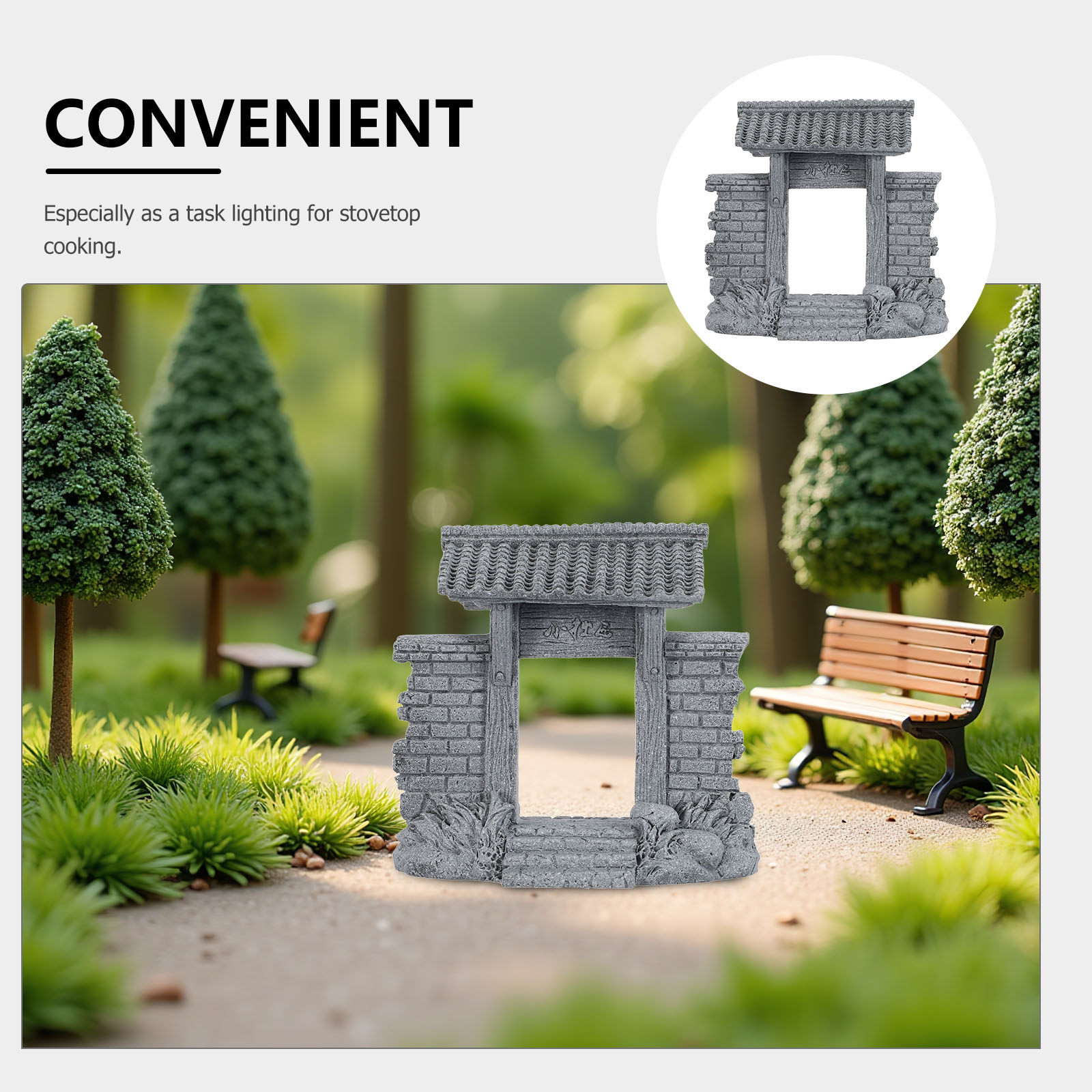 Miniature Chinese Gate Fairy G - đánh giá và giá Bonsai Garden Entrance