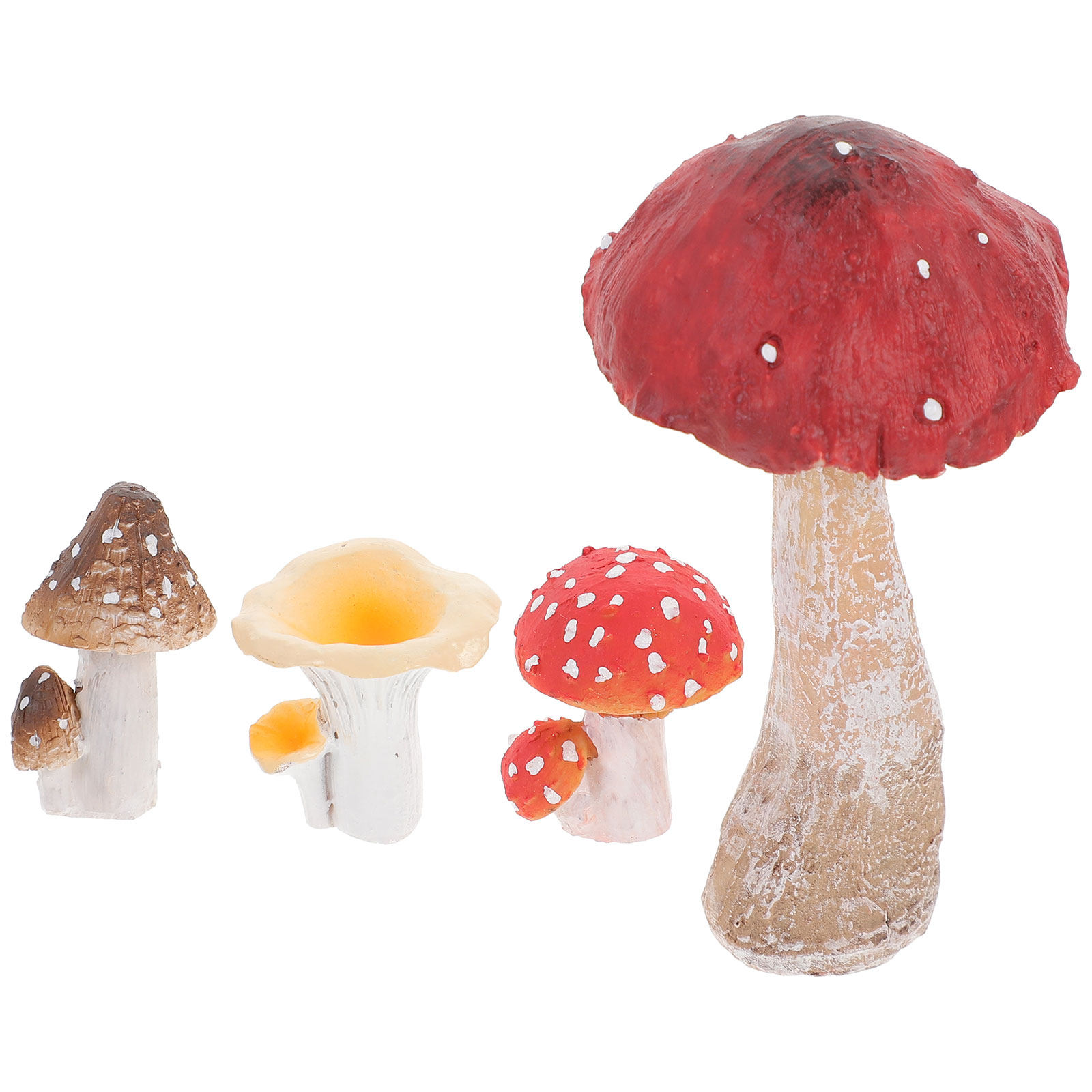 4Pcs Resin Miniature Mushroom  - đánh giá và giá Bonsai Garden Miniature