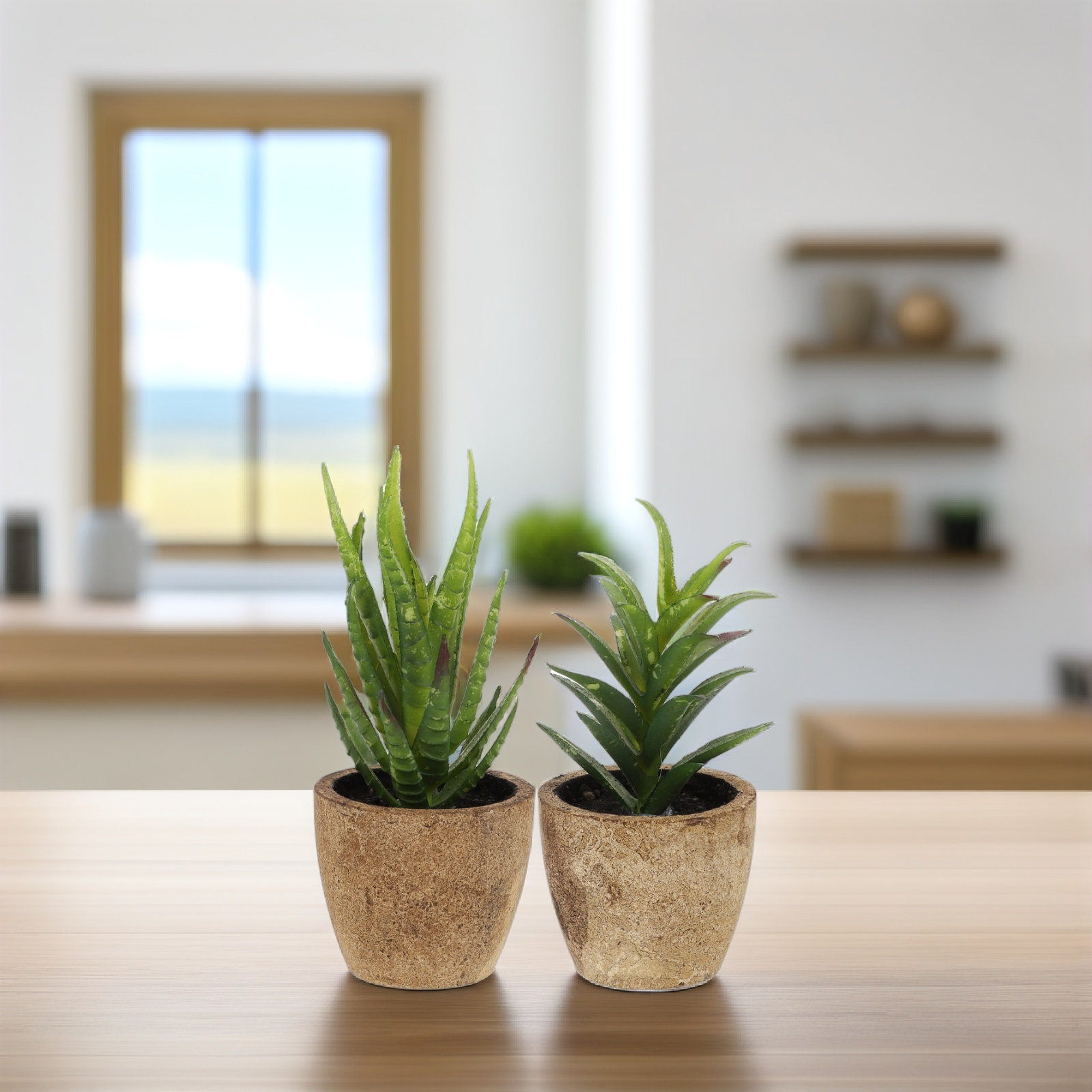 4Pcs Simulation Succulent Bons - đánh giá và giá Bonsai Garden And Cafe
