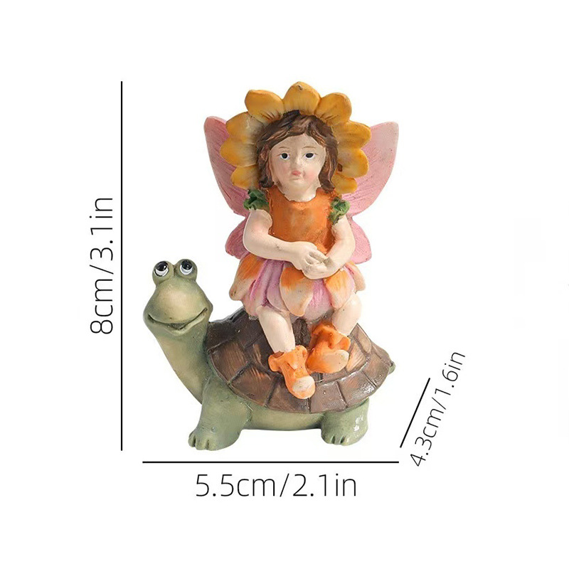 New Fairy Girl Riding Turtle R - đánh giá và giá Bonsai Garden Entrance